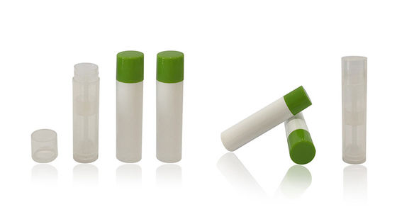 Vuruş Kapak Beyaz Toplu Plastik Dudak Balsamı Tüp 15 * 66mm Yüksek Dayanıklılık