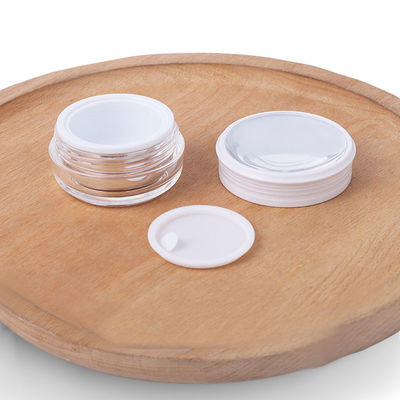 Çok amaçlı 4 oz Plastik kozmetik kavanozlar Açık akrilik kavanozlar kırılmaz