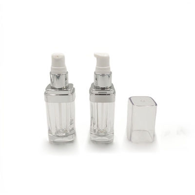 PMMA Açık Boş Temel Şişe Pompa ile Geri Dönüştürülebilir 15/30/50ml