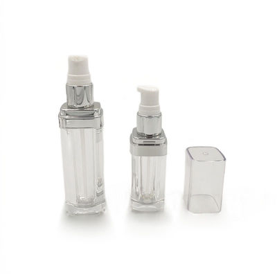PMMA Açık Boş Temel Şişe Pompa ile Geri Dönüştürülebilir 15/30/50ml