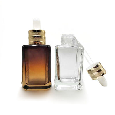 SGS sertifikalı Essential Oil Glass Dropper Bottles Güçlü 50 ml krem şişesi