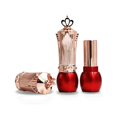 ABS Crown Custom Lipstick Konteynerleri Düzensiz Şekil Kırmızı Renk