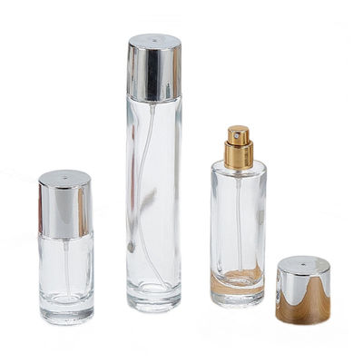 Çözünür Cam Temel Şişe Vuruş Kapaklı 100ml Yuvarlak Şekil Basit Tasarım