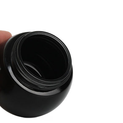 Lüks Cam Temel Şişe Özel Logo Vuruş Kapak 50g/100g Kapasite