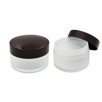 Şeffaf yuvarlak gevşek toz kağıdı 15g Compact Powder Container with Twist Open Lid