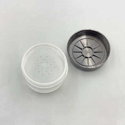 Şeffaf yuvarlak gevşek toz kağıdı 15g Compact Powder Container with Twist Open Lid
